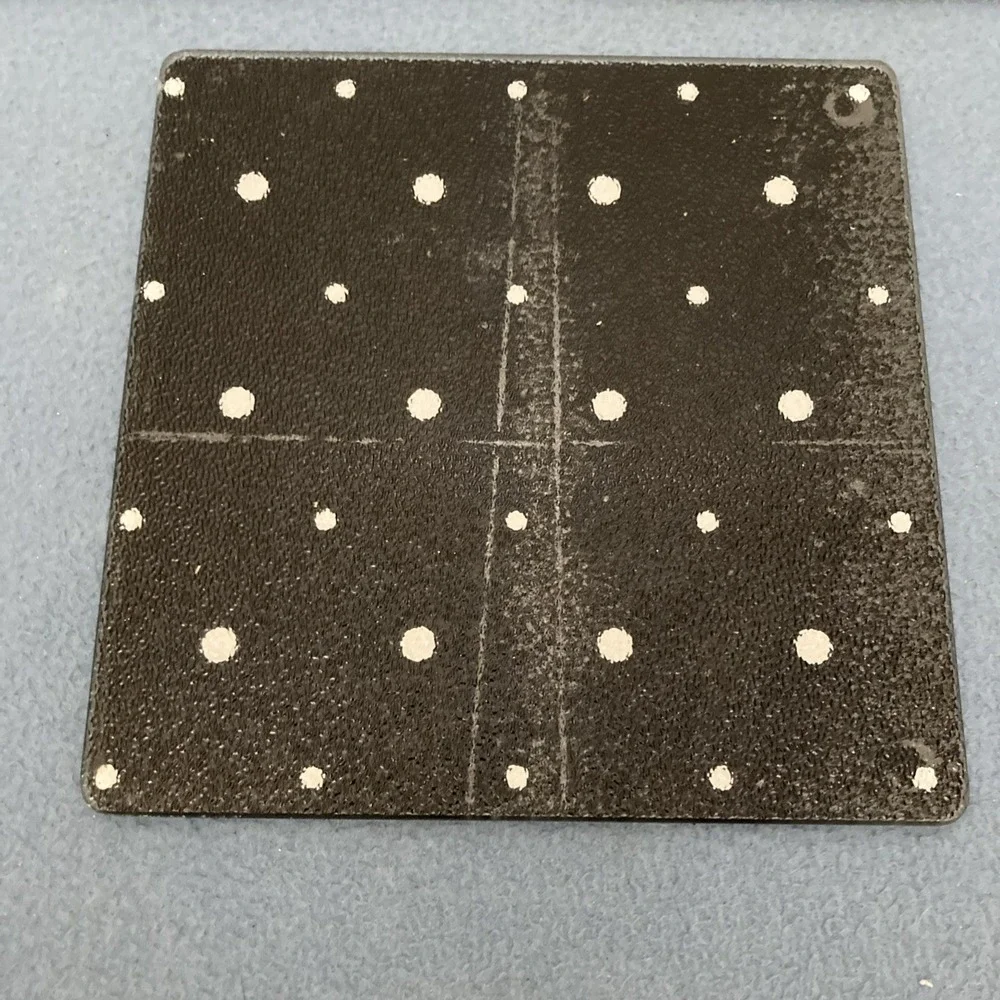Temp-tations by Tara Polka Dot Black 3-Piece Contemporary Square Trivet Set READ